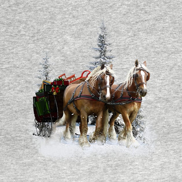 Clydesdale Horse T Shirt by Pam069